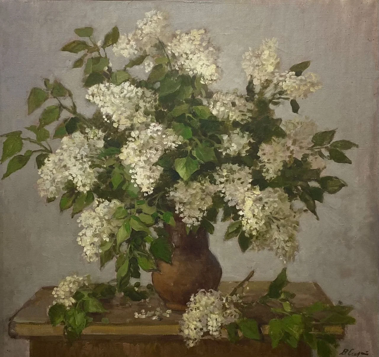 Секрет Валерий Михайлович, «Сирень», холст, масло, 60 × 70 см
