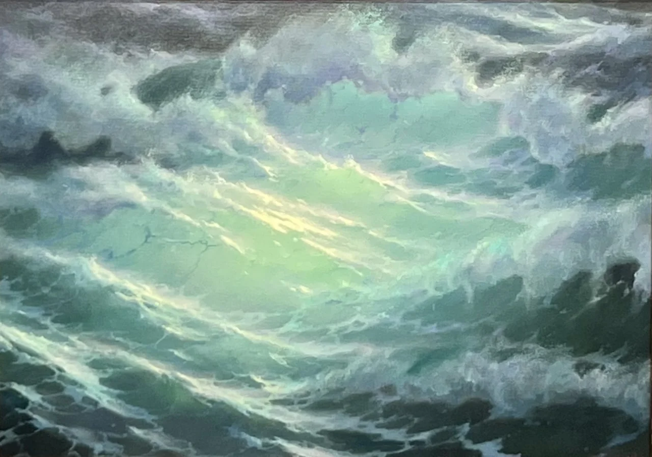Дмитриев Георгий Руальдович, «Свет морских глубин», холст, масло, 50 × 70 см