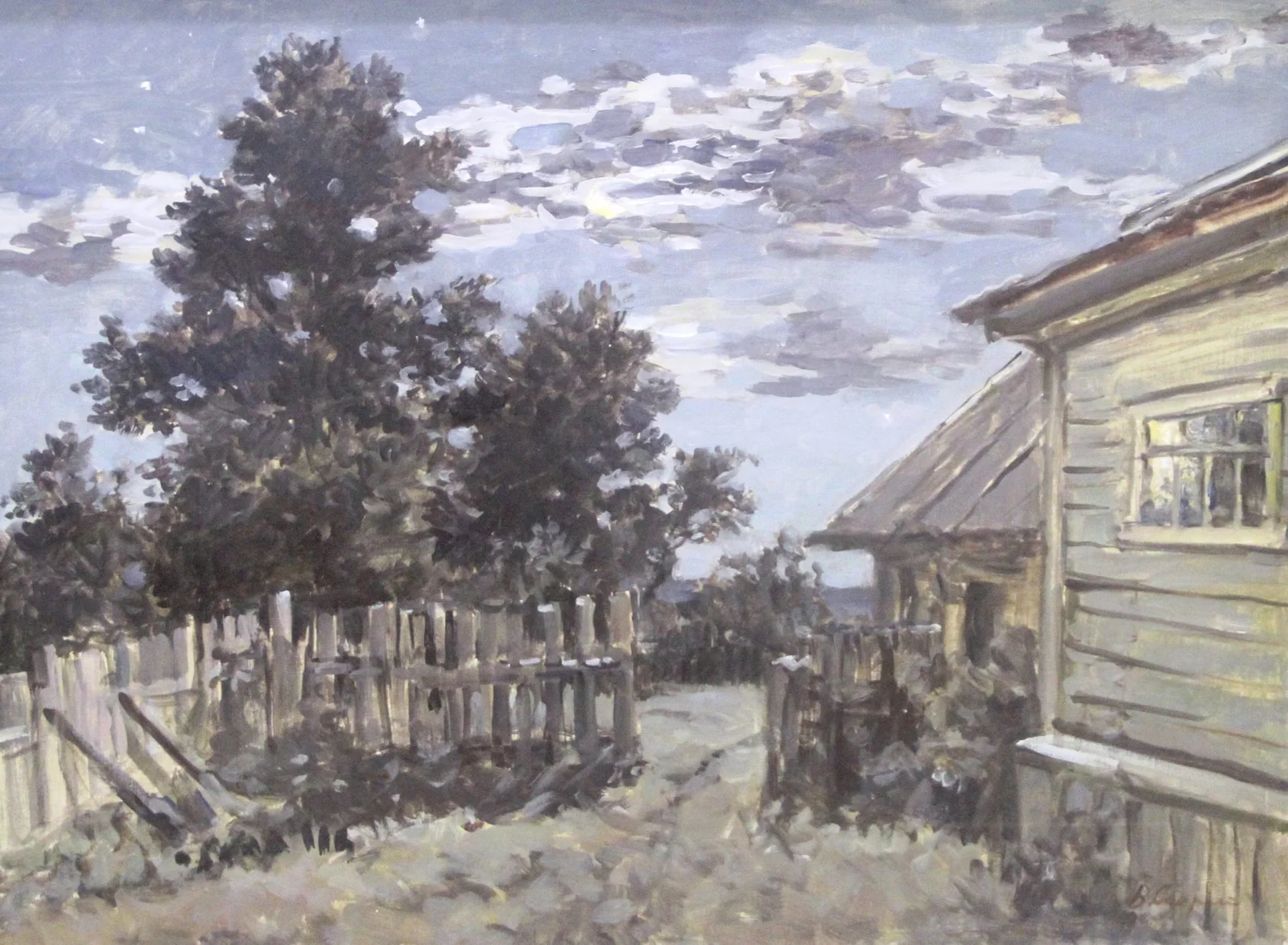 Секрет Валерий Михайлович, «Лунная ночь», холст, масло, 60 × 80 см