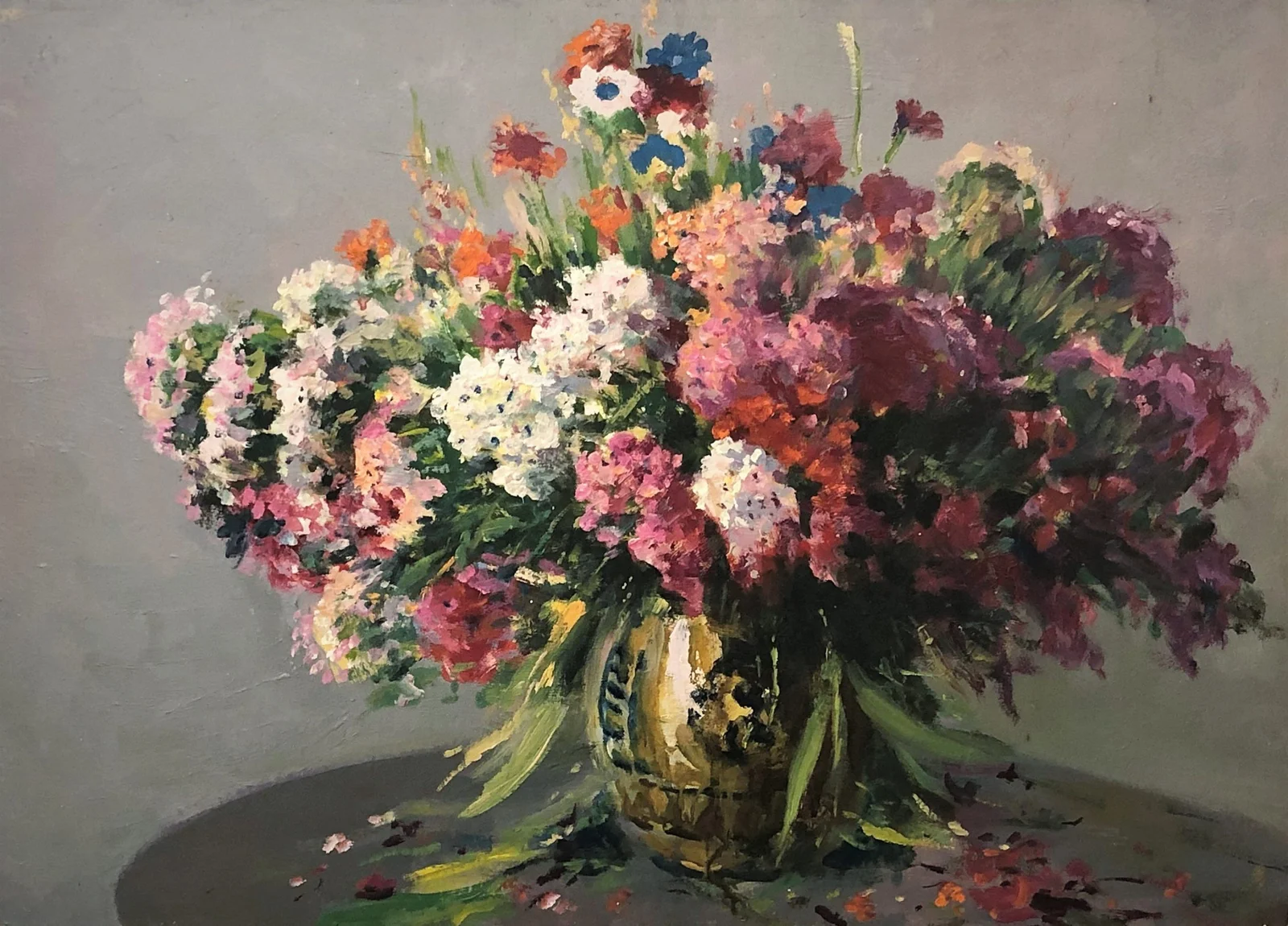 Чуприна Николай Петрович, «Флоксы», картон, масло, 51 × 71 см