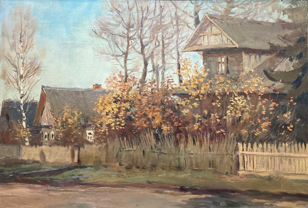Подлясский Юрий Станиславович, «Осенний вечер», холст, масло, 40 × 60 см