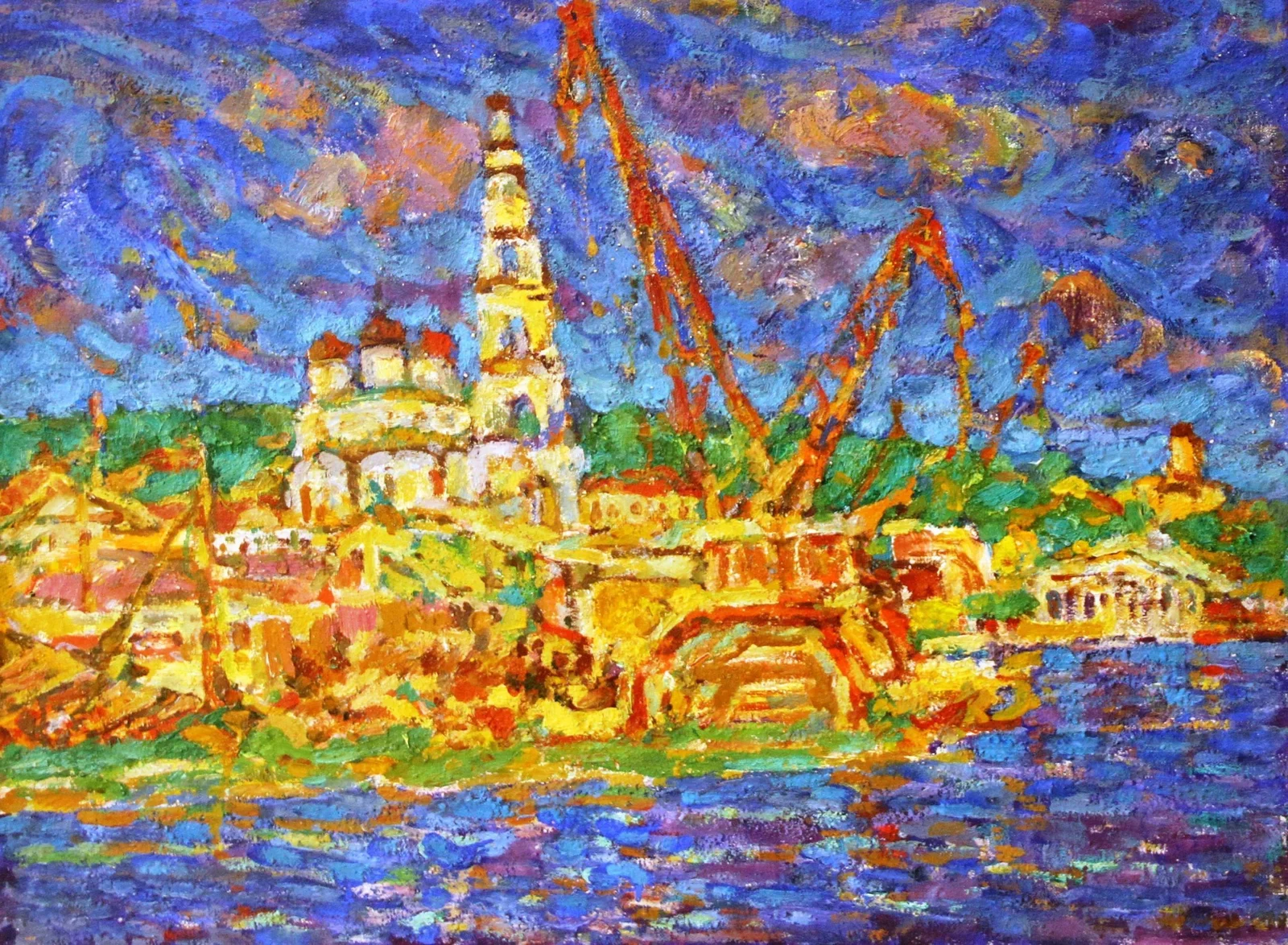 В Кинешменском порту — Мокров Николай Алексеевич