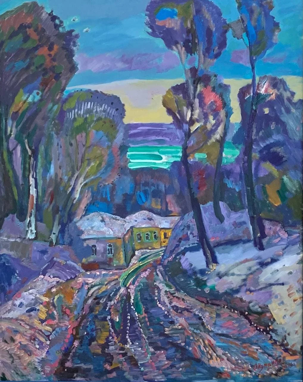 Измайлов Орджоникидзе Георгиевич, «Старая улица», холст, масло, 100 × 80 см