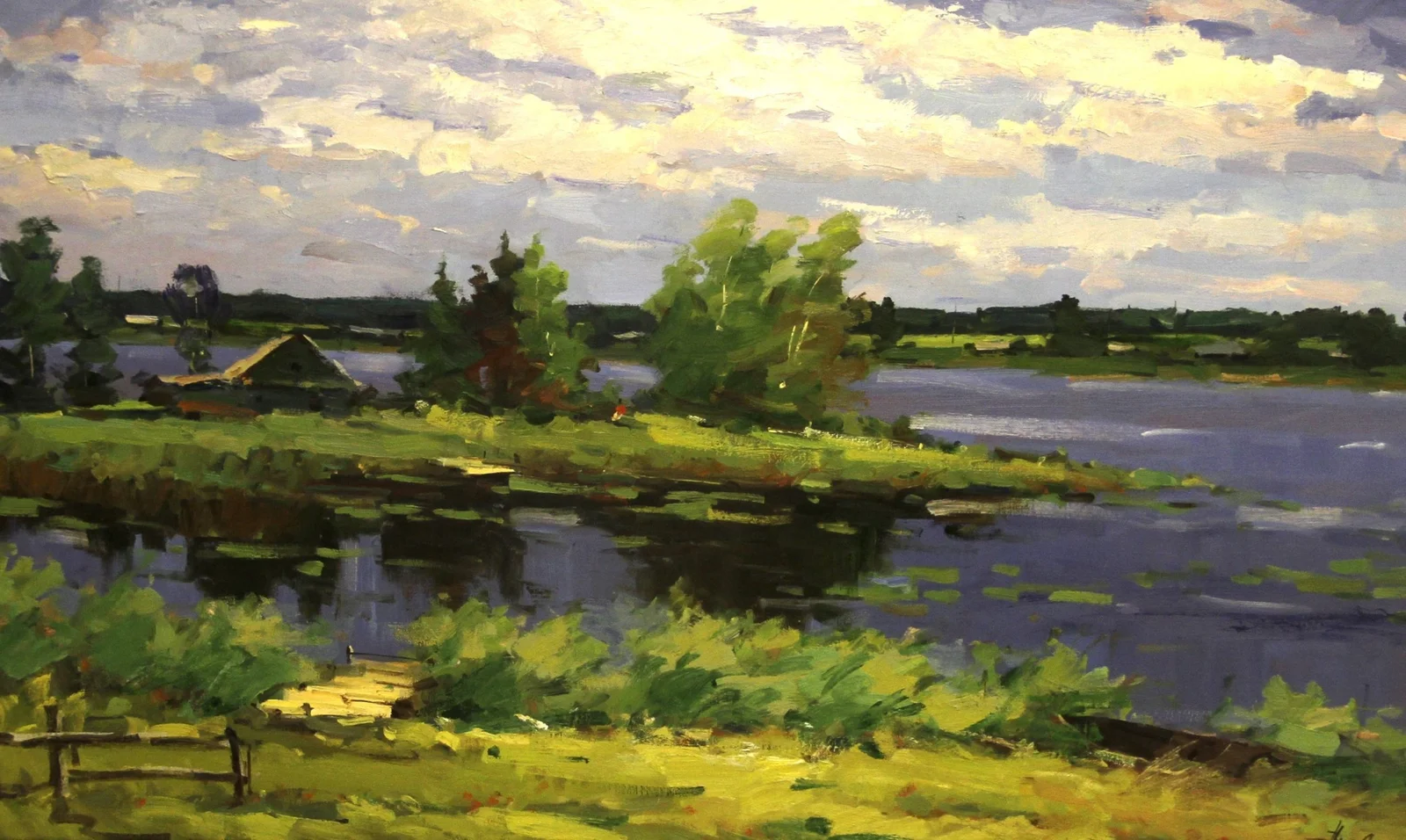 Никитин Сергей Борисович, «Летний день», холст, масло, 60 × 100 см
