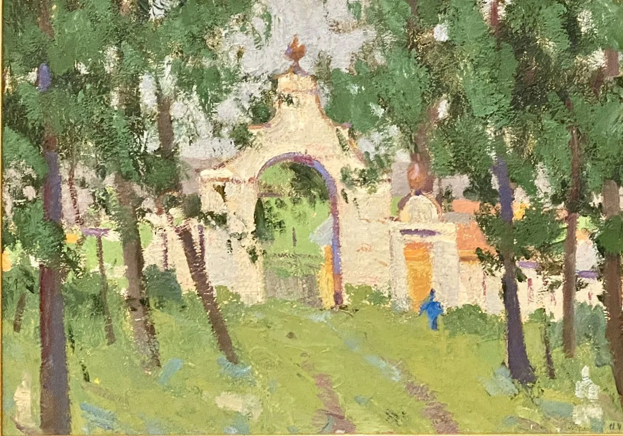 Модоров Николай Николаевич, «Спас. Купалище», картон, масло, 50 × 70 см