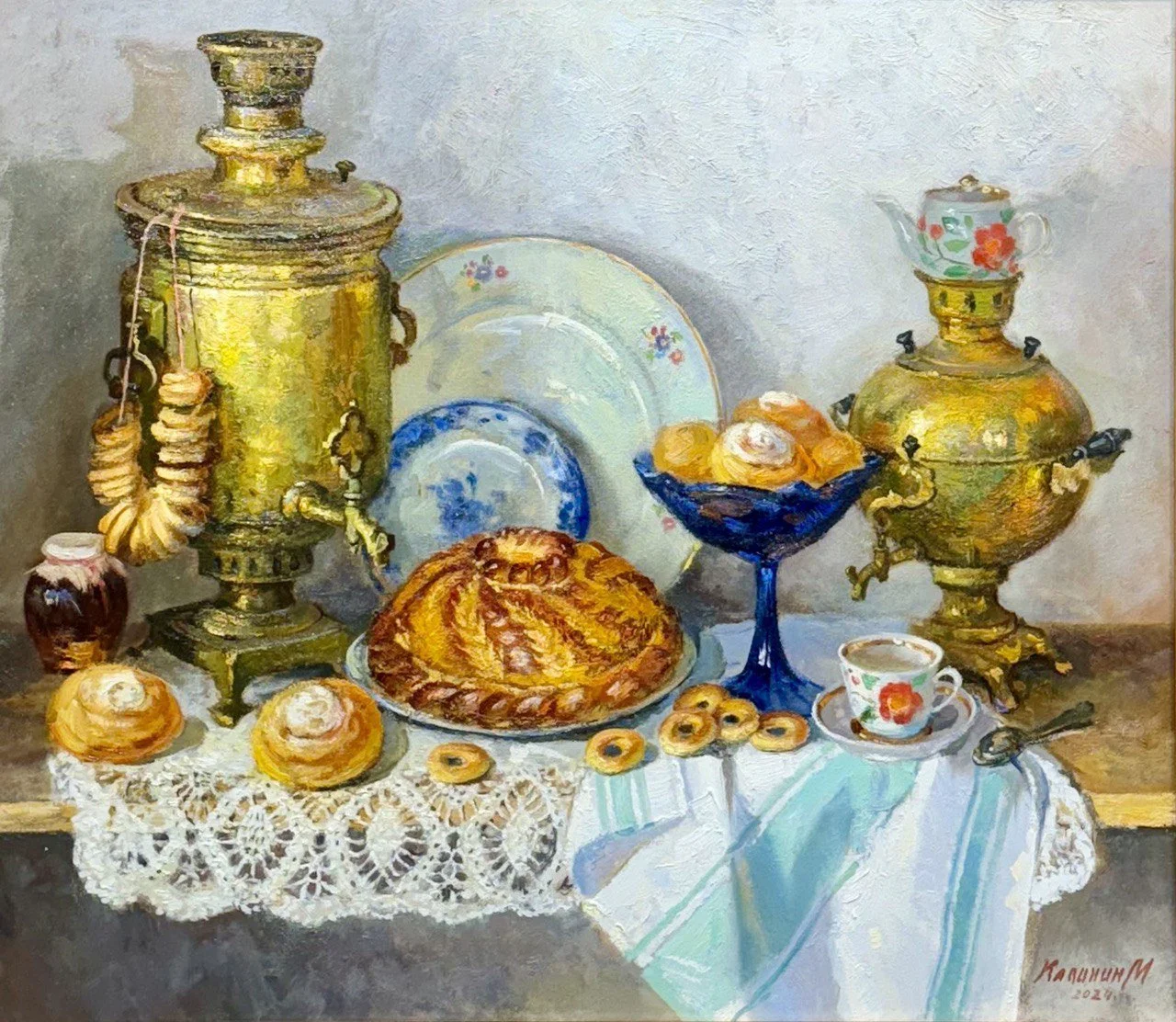 Чай с караваем — Калинин Михаил Алексеевич
