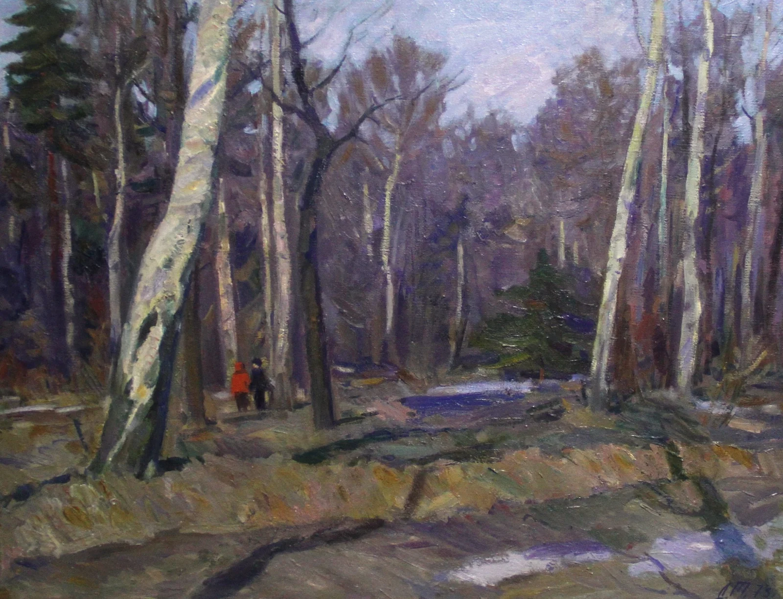 Тегин Дмитрий Капитонович, «Апрель», холст, масло, 70 × 90 см