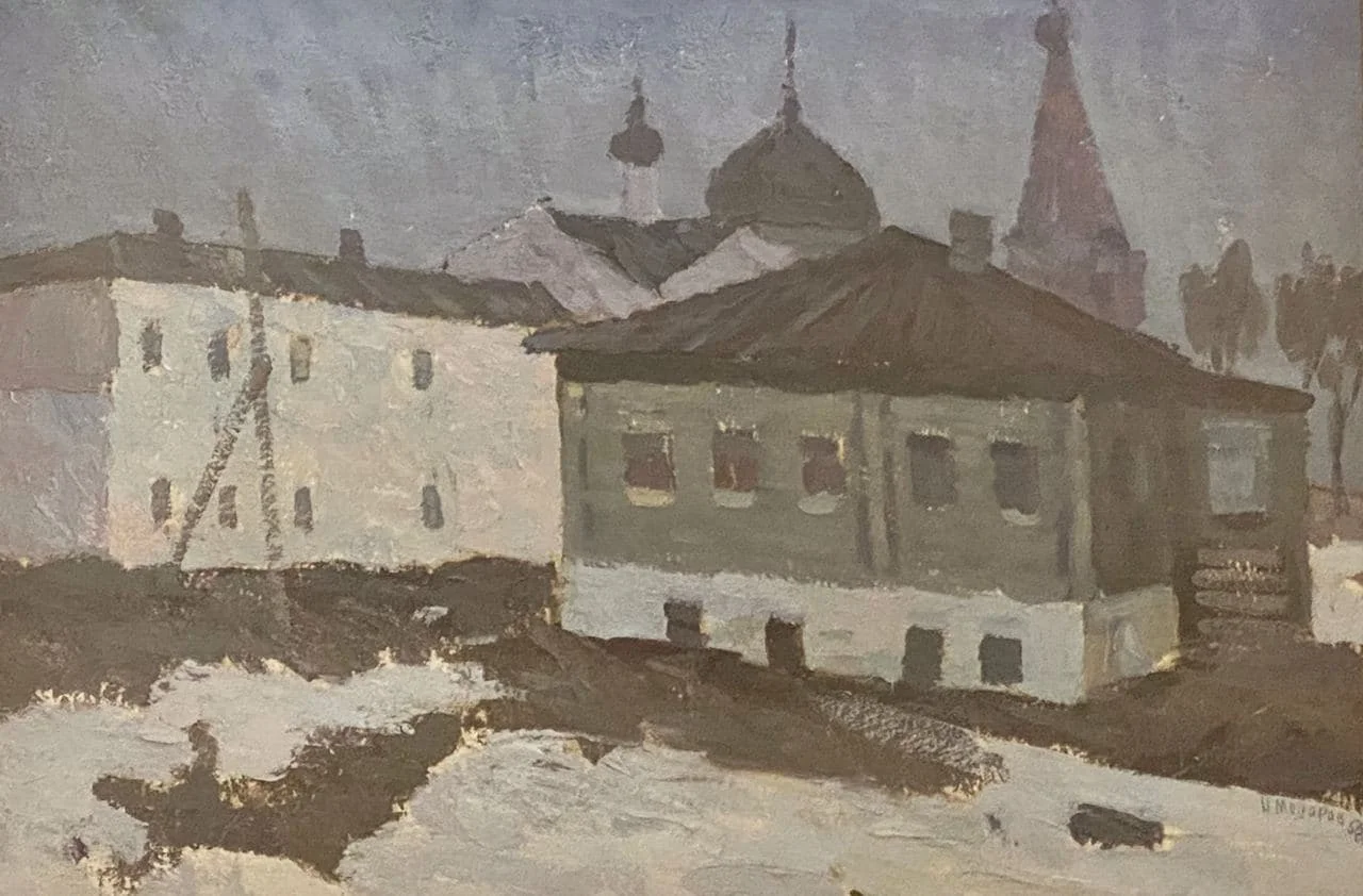 Модоров Николай Николаевич, «Лунная ночь», картон, масло, 50 × 70 см