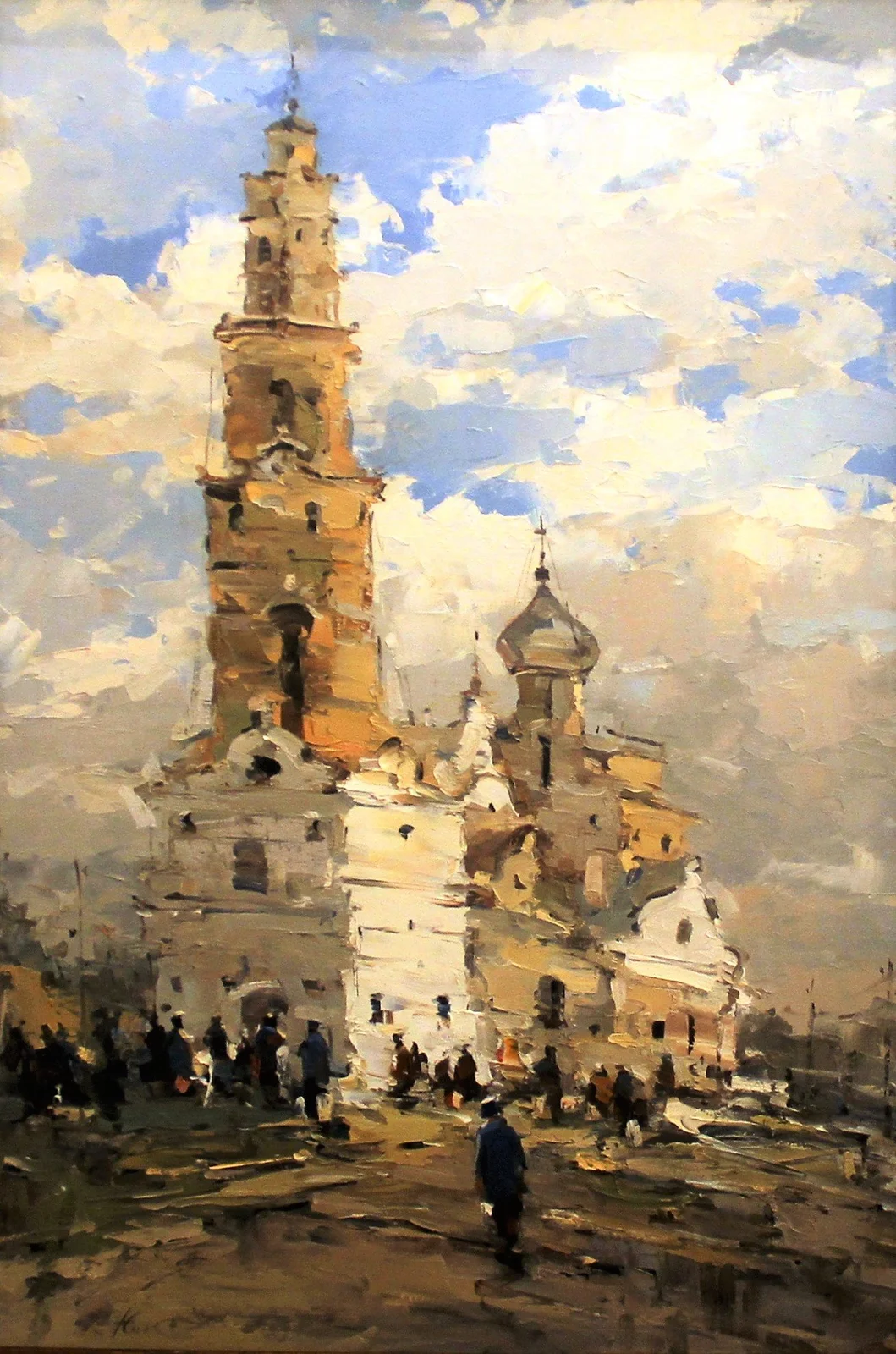 Никитин Сергей Борисович, «Воскресный день», холст, масло, 55 × 70 см