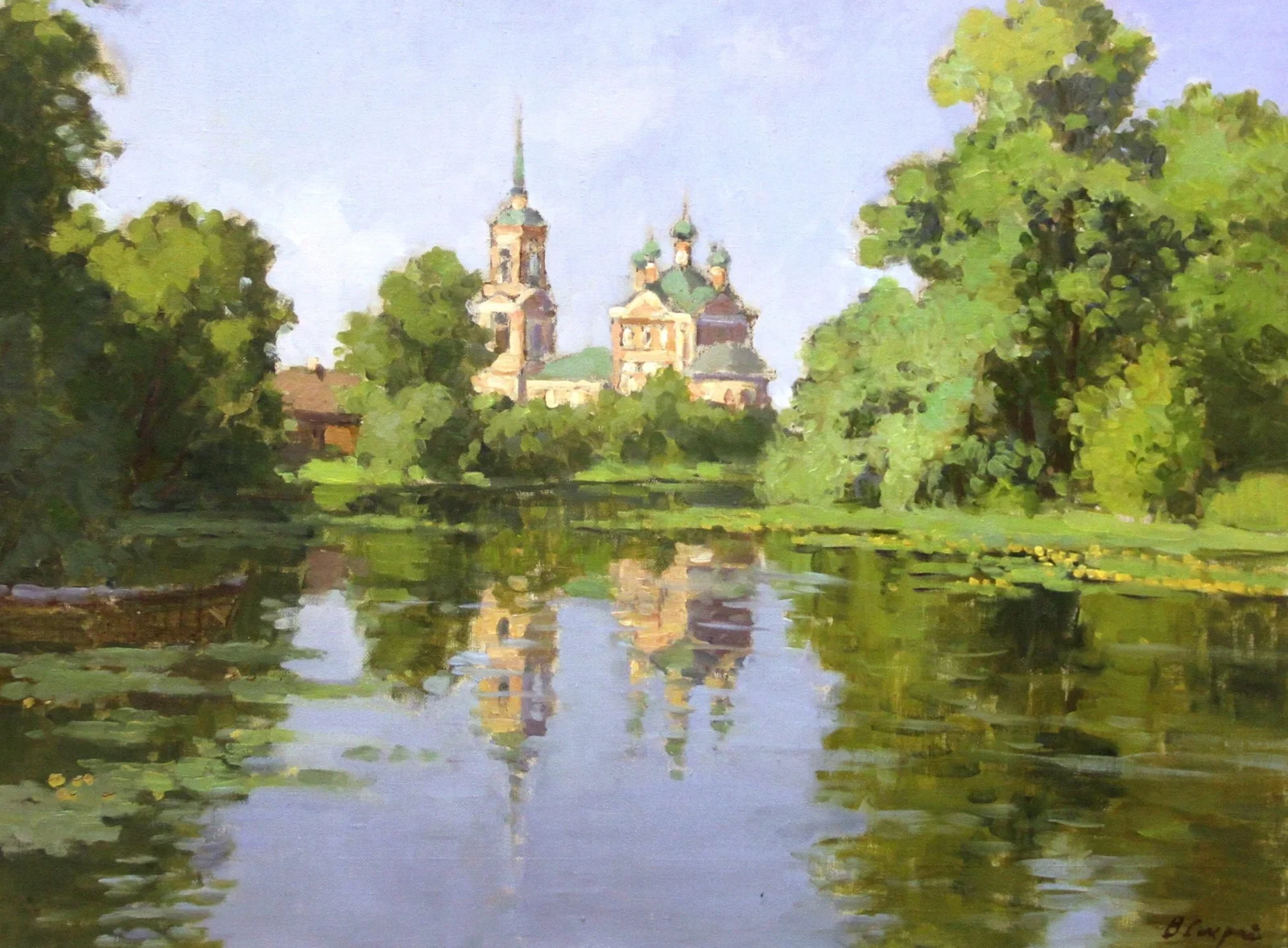 Секрет Валерий Михайлович, «Река Трубеж», холст, масло, 60 × 80 см