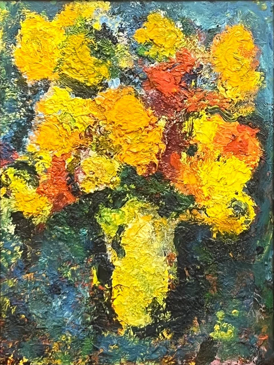 Бух Арон Эфроимович, «Натюрморт», картон, масло, 65 × 45 см