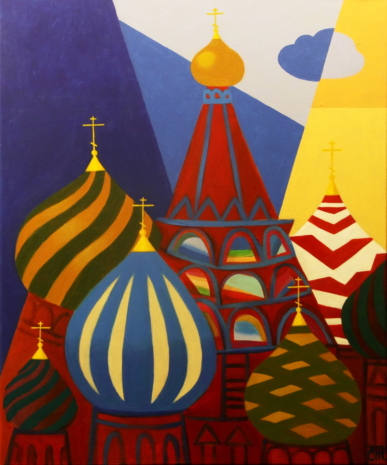 Спиридонова Татьяна Владимировна, «Собор», холст, масло, 80 × 70 см