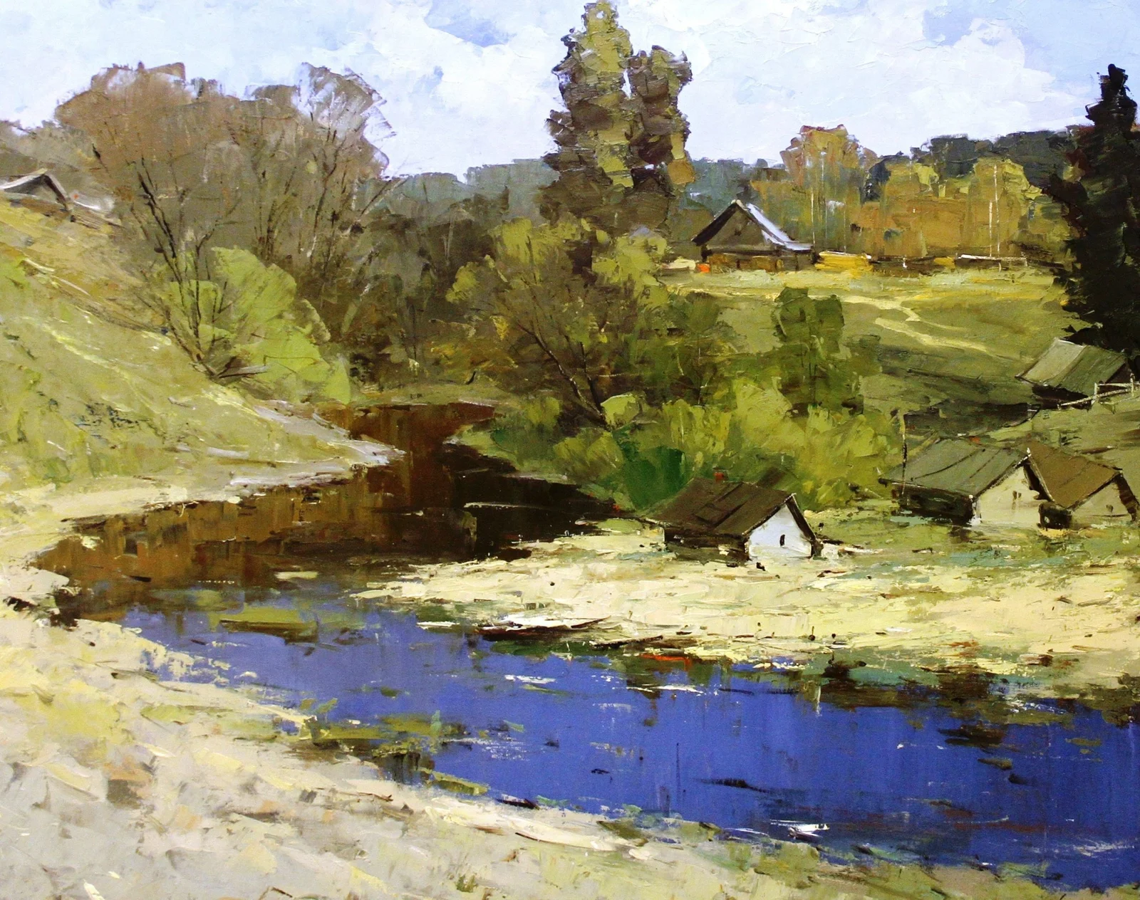 Никитин Сергей Борисович, «Весна», холст, масло, 100 × 80 см