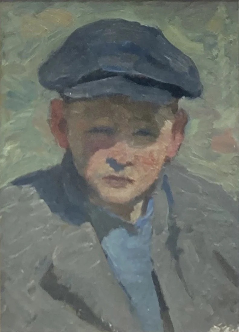 Тегин Дмитрий Капитонович, «Портрет», картон, масло, 19 × 26 см