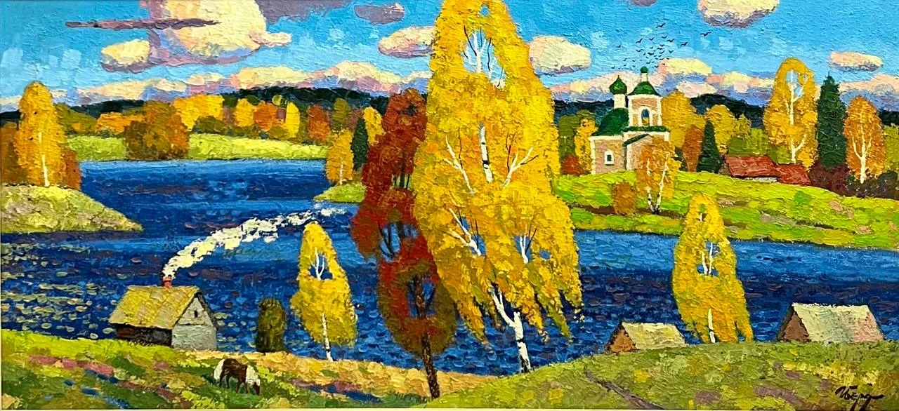 Золотая осень на озере — Бердышев Игорь Загриевич