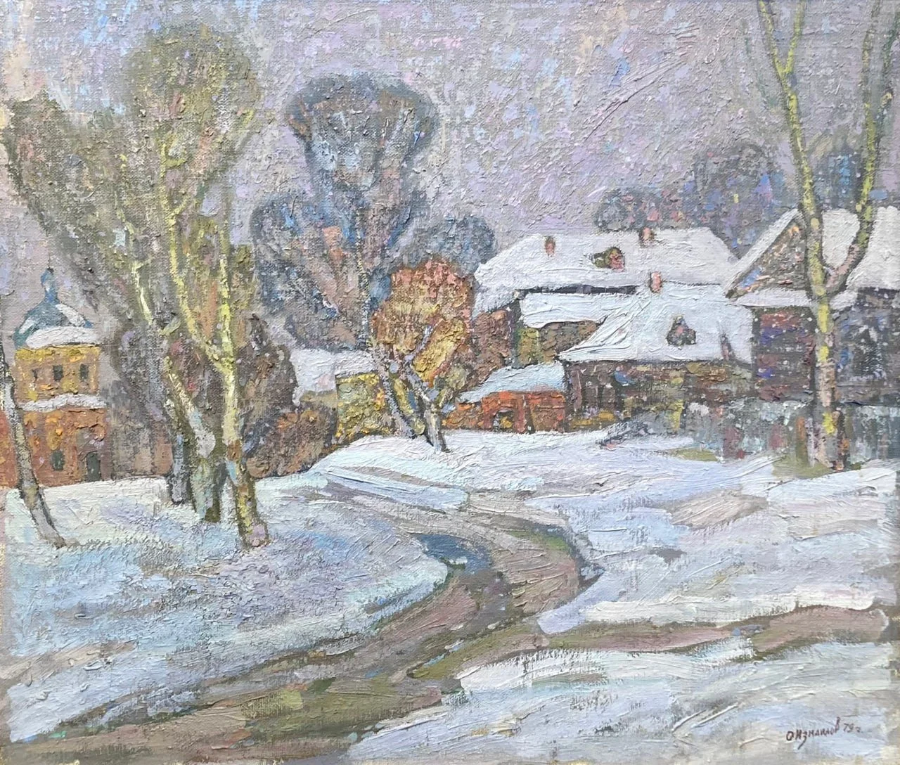 Измайлов Орджоникидзе Георгиевич, «Окраина Мурома», холст, масло, 53 × 62 см