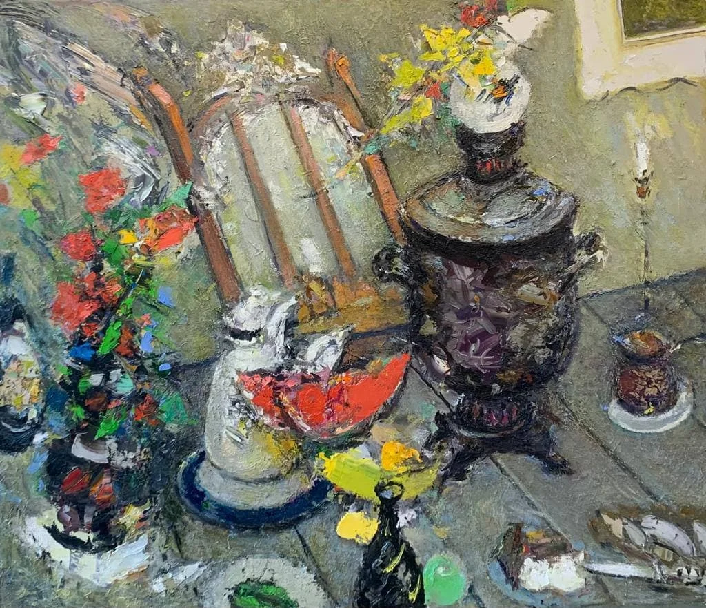 Фёдоров Ревель Фёдорович, «К празднику», холст, масло, 85 × 100 см