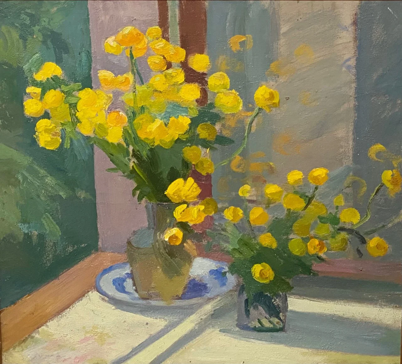 Темплин Виктор Леонидович, «Золотые кувшинки», картон, масло, 67 × 74 см