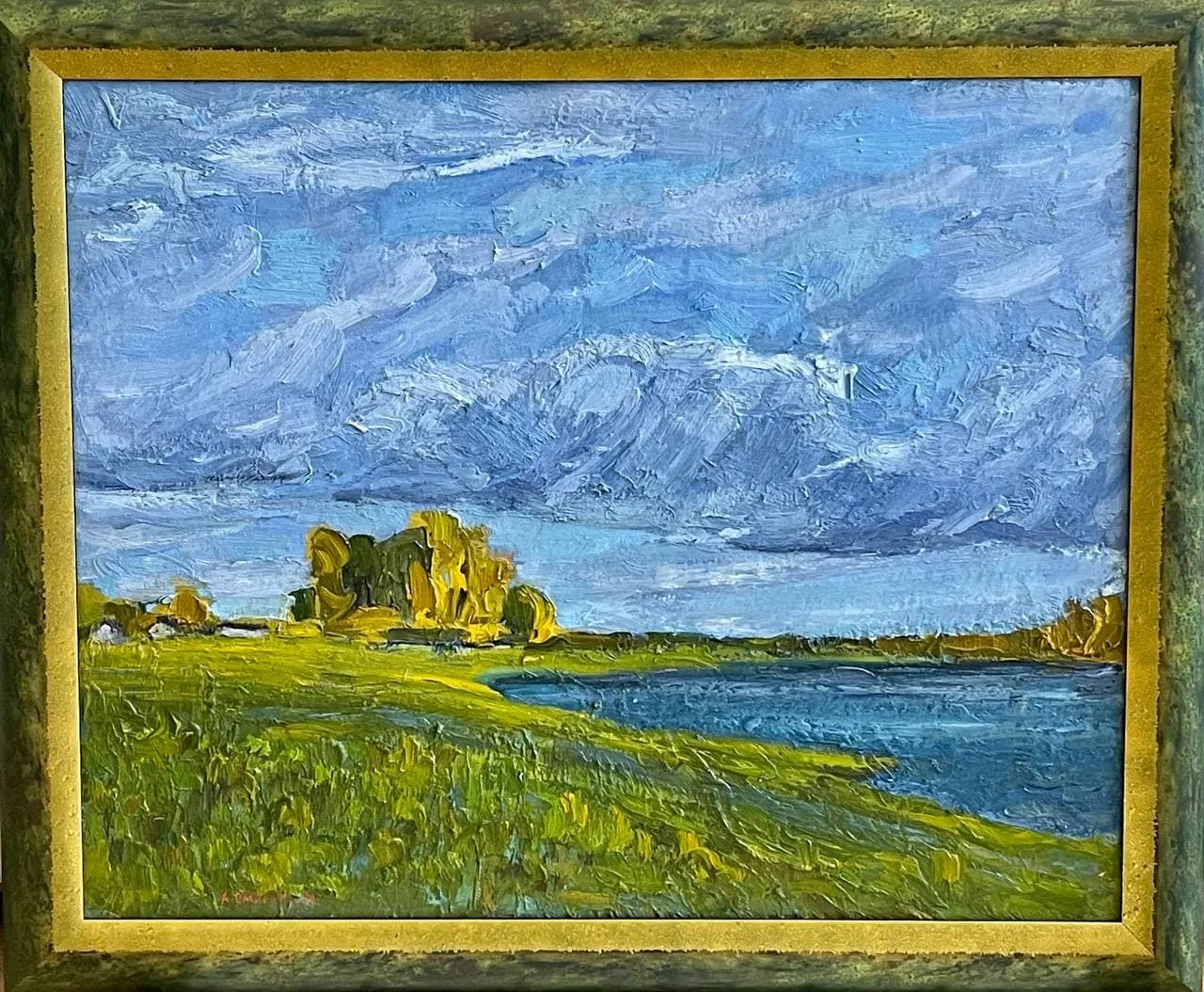 Смирнов Альфред Михайлович, «После дождя», картон, масло, 50 × 61 см — фото 2