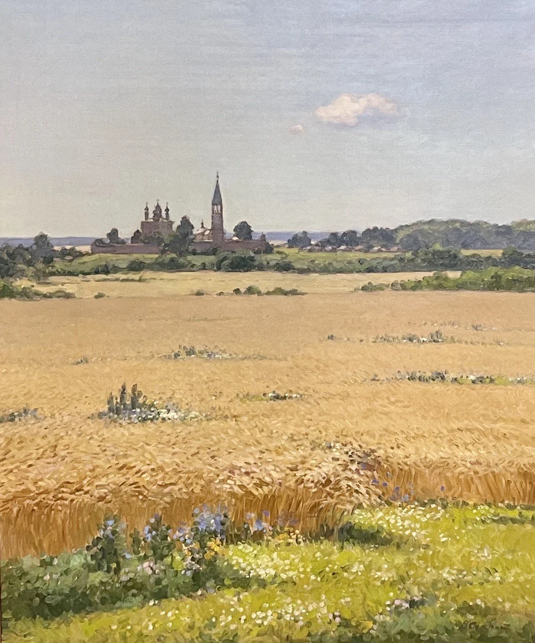 Секрет Валерий Михайлович, «Август. Дунилово», холст, масло, 120 × 100 см