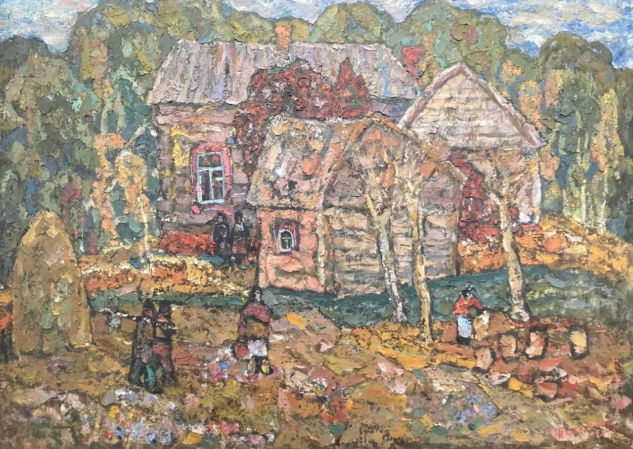 Измайлов Орджоникидзе Георгиевич, «Глебовка», холст, масло, 55 × 78 см